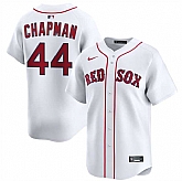 Men's Boston Red Sox #44 Aroldis Chapman White 2025 Home Limited Stitched Jersey Dzhi,baseball caps,new era cap wholesale,wholesale hats